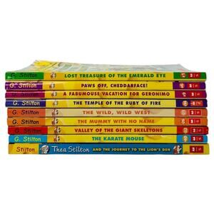 Geronimo Stilton Books Lot of 9 Thea Mouse Adventure Class Library Graphic Novel
